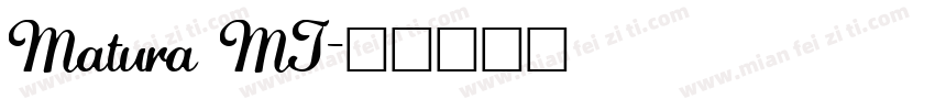 Matura MT字体转换